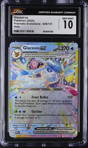 Glaceon ex 026/131 Prismatic Evolutions CGC 10 6034001093