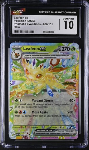 Leafeon ex 006/131 Prismatic Evolutions CGC 10 6034001095