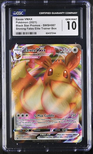 Eevee VMAX SWSH087 Shining Fates ETB Promo CGC 10 6041273144