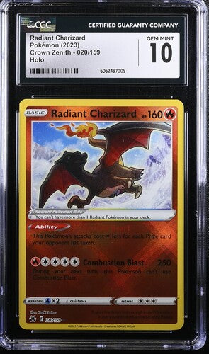 Radiant Charizard 020/159 Crown Zenith CGC 10 6062497009