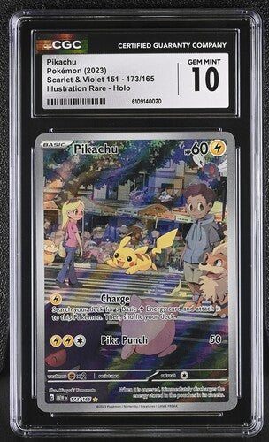 Pikachu 173/165 S&V: 151 CGC 10 6109140020
