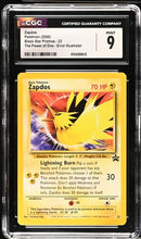 Zapdos (23) Black Star Promo The Power of One - Illustrator Error CGC 9 6124389012