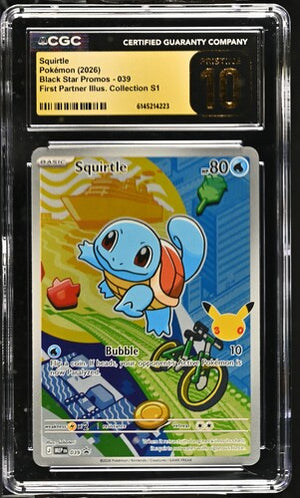 Squirtle 039 Black Star First Partner Collection CGC 10 Pristine 6145214223