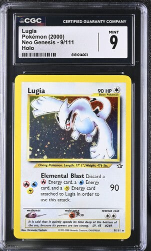 Lugia - Holo 9/111 Neo Genesis CGC 9 6161014003