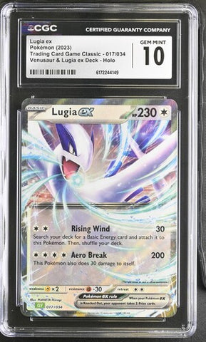 Lugia ex 017/034 Trading Card Game Classic CGC 10 6172244149