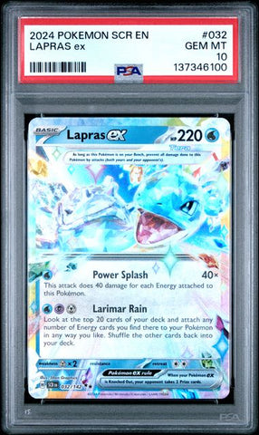 Lapras ex 032/142 Stellar Crown PSA 10 137346100