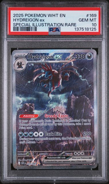 Hydreigon ex 169/086 White Flare PSA 10 137518125