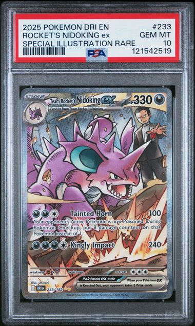 Team Rocket's Nidoking EX SIR (233) PSA 10 121542519