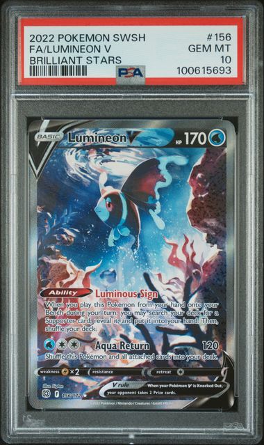 Lumineon V 156/172 Brilliant Stars PSA 10 100615693