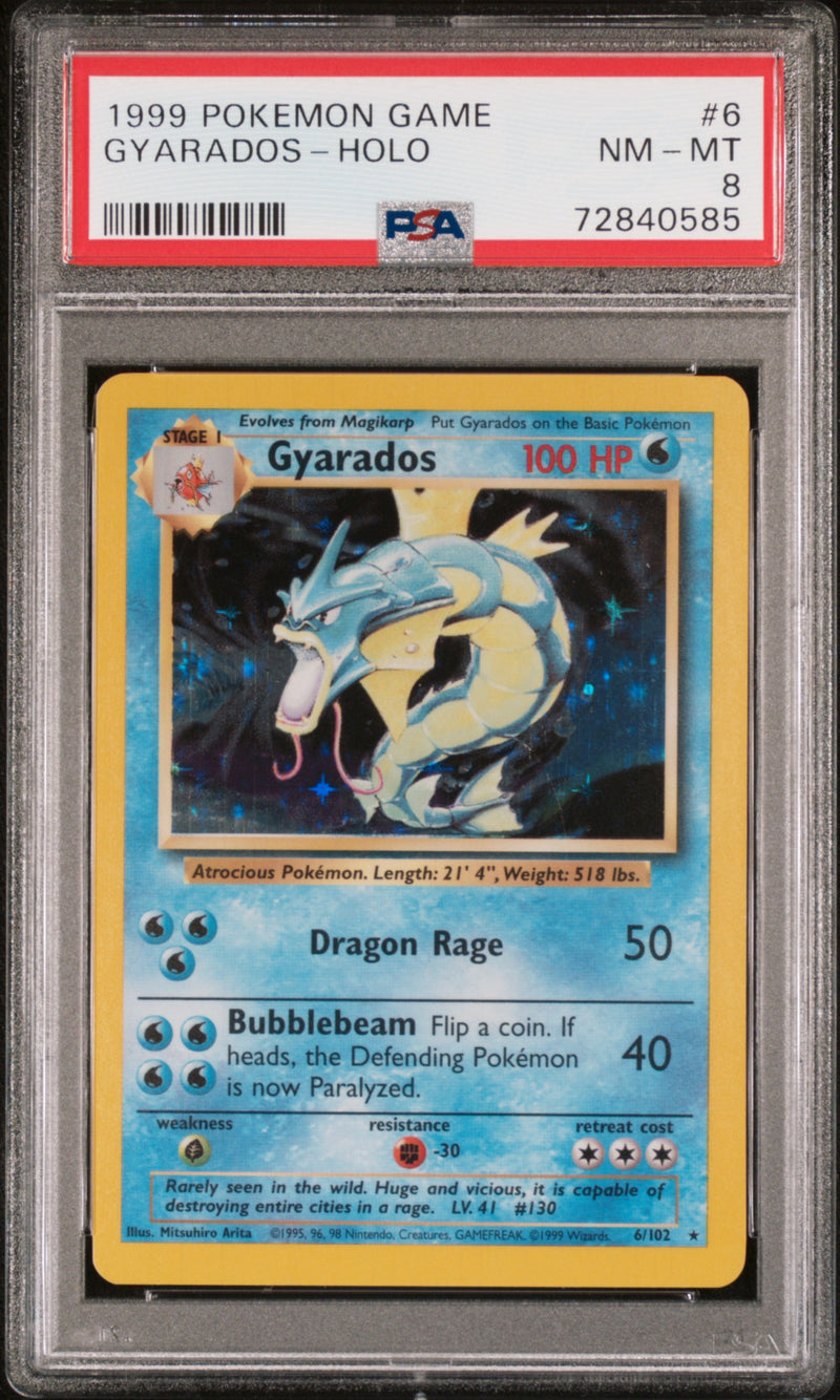 Gyarados 6/102 Base Set PSA 8 72840585