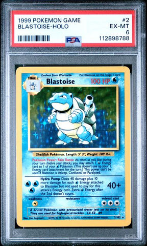 Blastoise - Holo 2/102 Base Set PSA 6 112898788