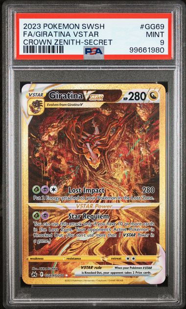 Giratina VSTAR GG69/GG70 Sword & Shield: Crown Zenith PSA 9 99661980