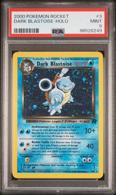 Dark Blastoise 3/82 Team Rocket Unlimited PSA 9 96528249