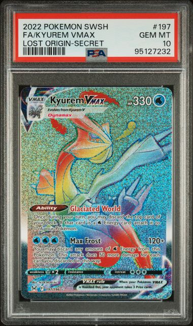 Kyurem VMAX 197/196 Lost Origin PSA 10 95127232