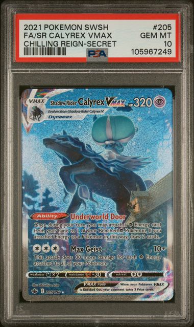 Shadow Rider Calyrex VMAX 205/198 Chilling Reign PSA 10 105967249
