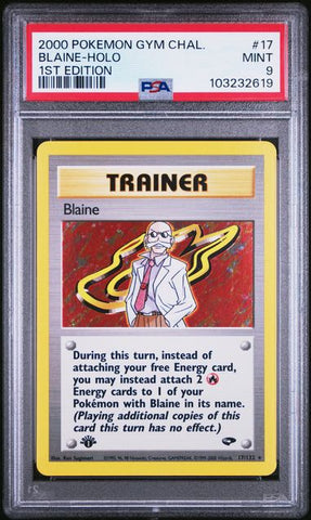 Blaine- Holo 17/132 Gym Challenge 1st Edition PSA 9 103232619