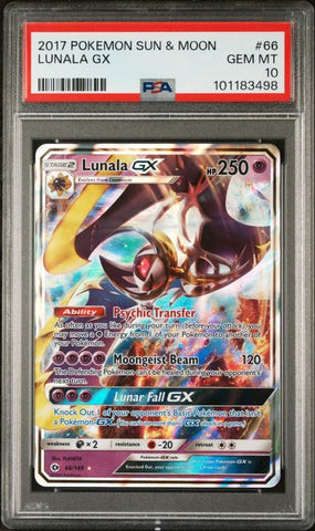 Lunala GX 66/149 Sun & Moon PSA 10 101183498
