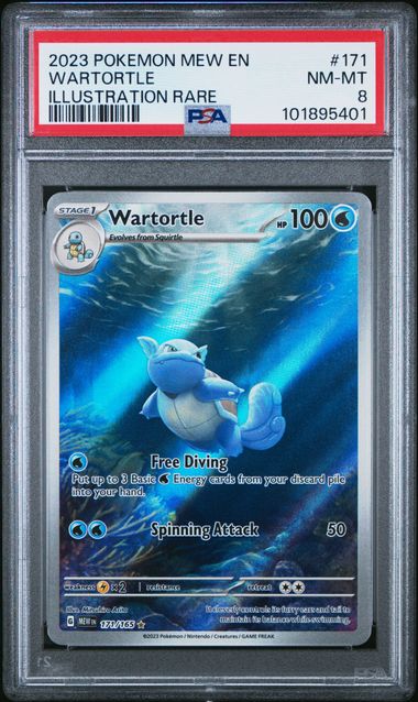 Wartortle 171/165 S&V 151 PSA 8 101895401