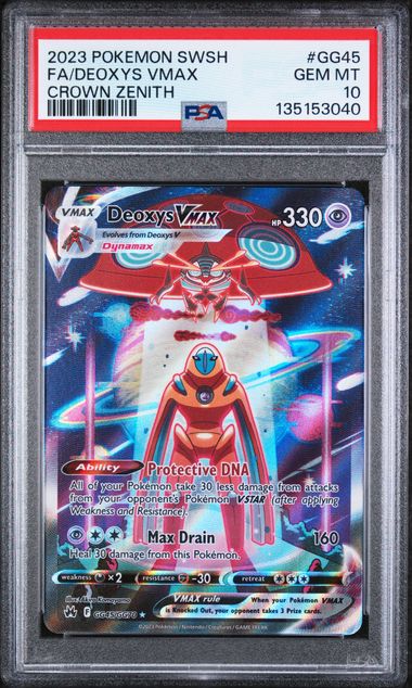 Deoxys VMAX GG45/GG70 Crown Zenith PSA 10 135153040