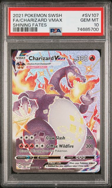 Charizard VMAX SV107/SV122 Shining Fates PSA 10 74685700