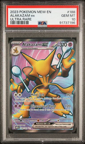 Alakazam ex 188/165 S&V: 151 PSA 10 91737196
