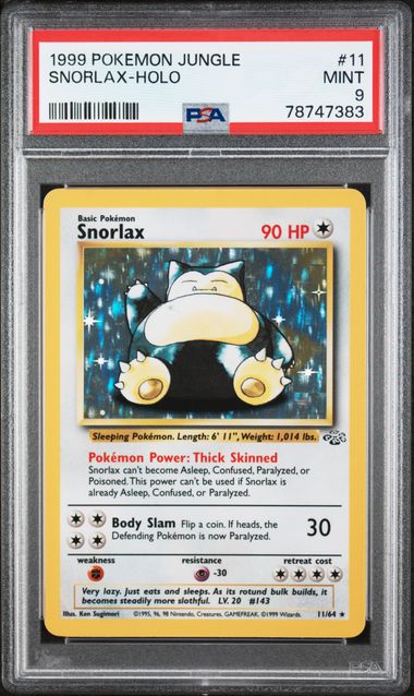 Snorlax 11/64 Jungle PSA 9 78747383