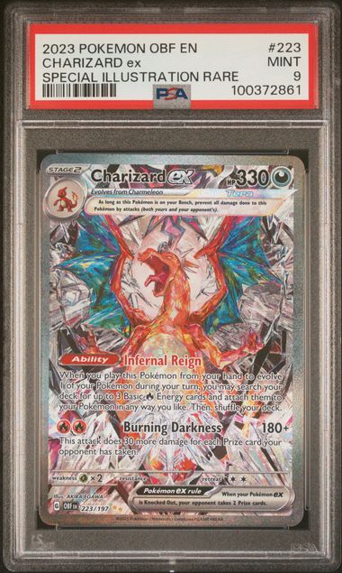 Charizard ex 223/197 Scarlet & Violet: Obsidian Flames PSA 9 100372861
