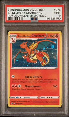 Special Delivery Charizard SWSH075 Pokemon Center UK Promo PSA 9 96228450