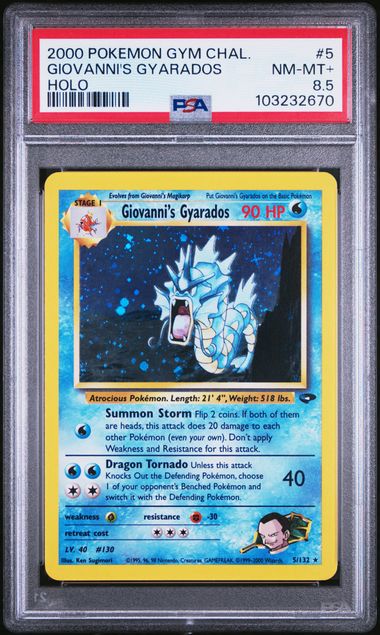 Giovanni's Gyarados - Holo 5/132 Gym Challenge PSA 8.5 103232670