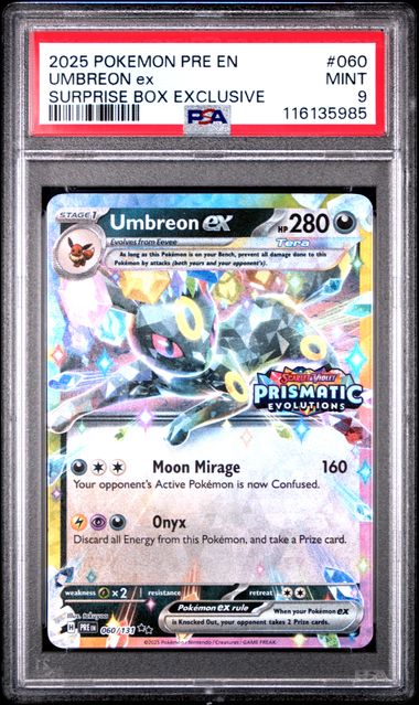 Umbreon ex (Stamped) 060/131 Prismatic Evolutions PSA 9 116135985
