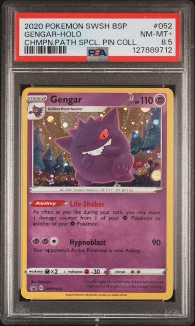 Gengar SWSH052 Black Star Promo PSA 8.5 127889712