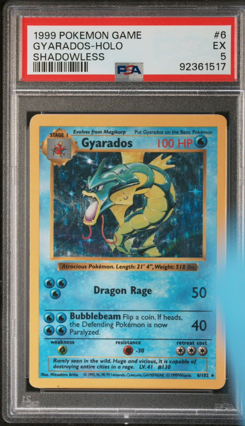 Gyarados 6/102 Shadowless Base Set PSA 4 92361517