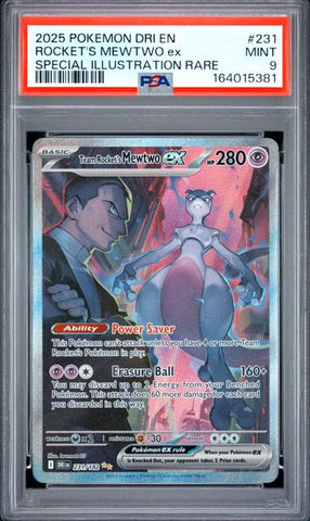 Team Rocket's Mewtwo ex 231/182 Destined Rivals PSA 9 164015381
