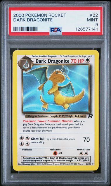 Dark Dragonite 22/82 Team Rocket PSA 9 126577141