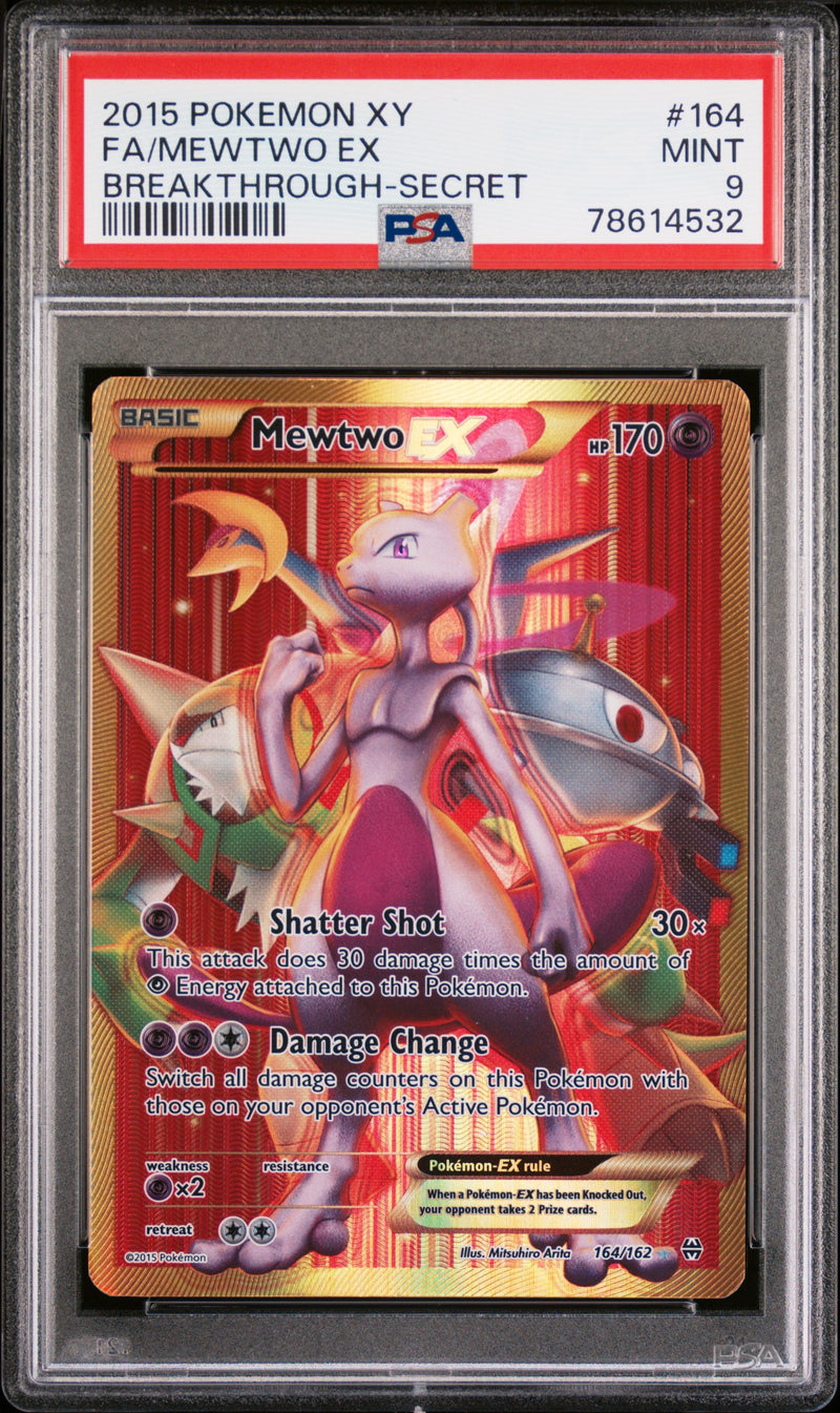 Mewtwo EX 164/162 Breakthrough PSA 9 78614532