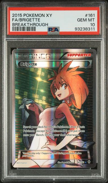 brigette pokemon card Brigette 161/162 XY Breakthrough PSA 10 93238311