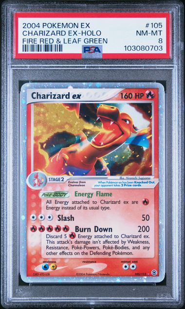 Charizard ex 105/112 Fire Red & Leaf Green PSA 8 103080703