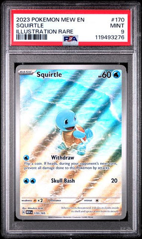 Squirtle 170/165 S&V: 151 PSA 9 119493276