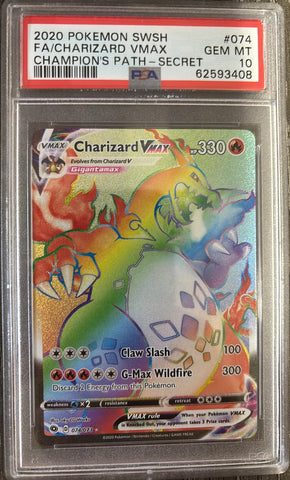 Charizard VMAX 074/073 SWSH Champion's Path Secret PSA 10 62593408