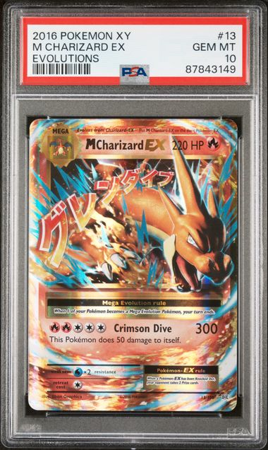 M Charizard EX 13/108 Evolutions PSA 10 87843149