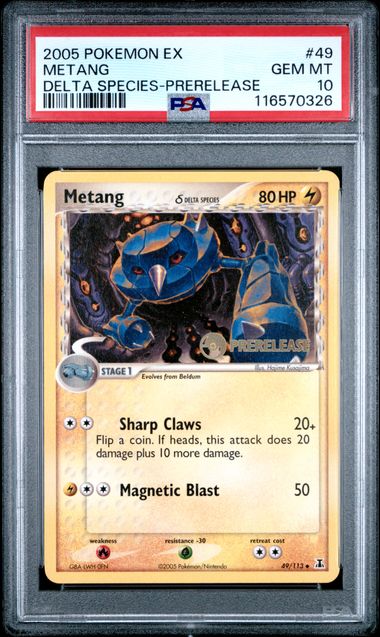 Metang (Prerelease) 49/113 Delta Species PSA 10 116570326