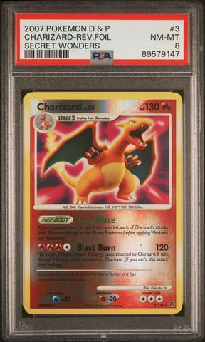 Charizard - Rev. Holo 3/132 Secret Wonders PSA 8 89579147