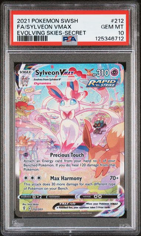 Sylveon VMAX 212/203 Evolving Skies PSA 10 125346712