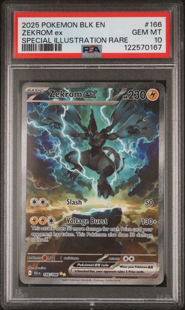 Zekrom ex 166/086 Black Bolt PSA 10 122570167