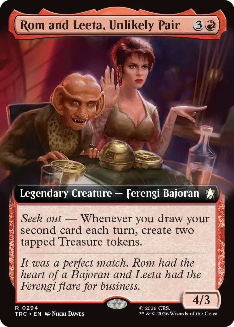 Rom and Leeta, Unlikely Pair (Extended Art) [Star Trek Commander]