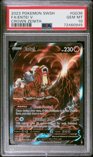 Entei V GG36/GG70 Crown Zenith PSA 10 72460945