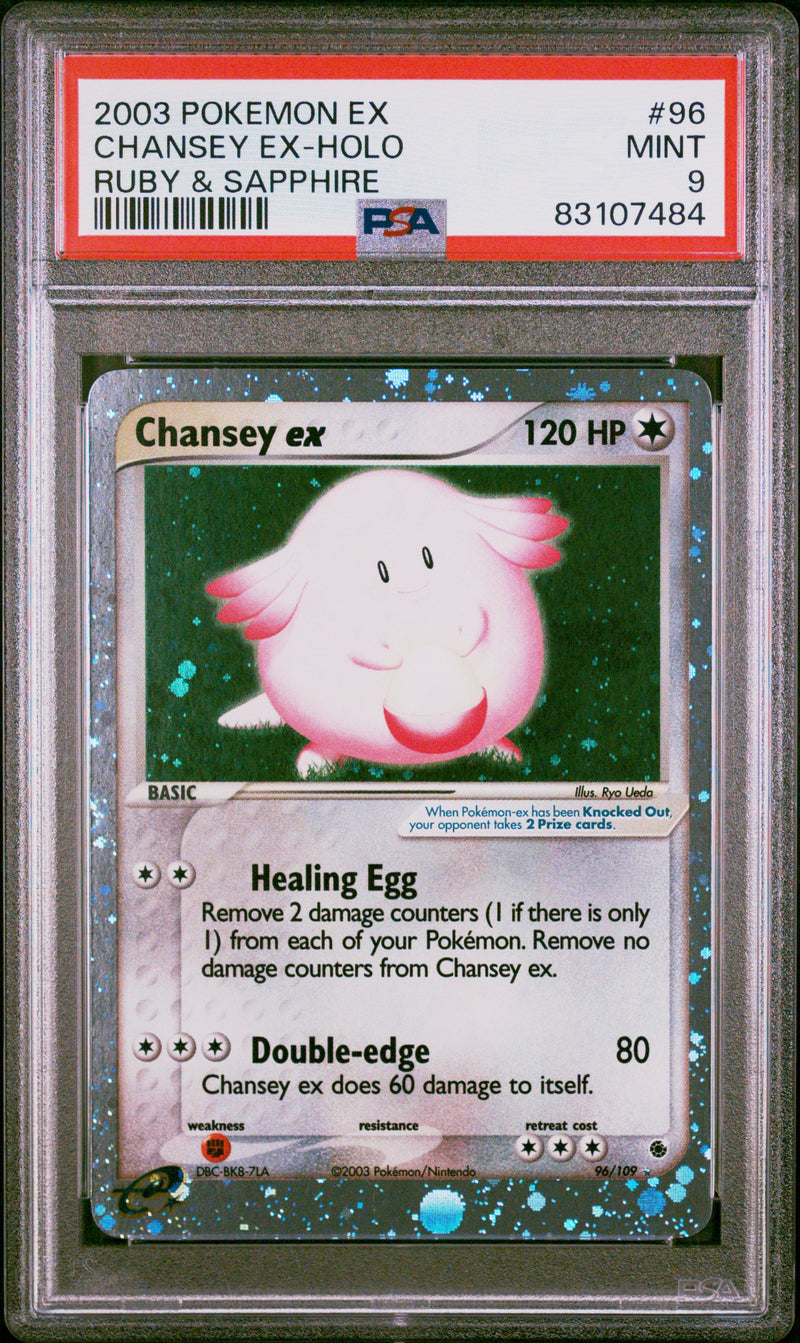 Chansey ex 96/109 Ruby and Sapphire PSA 9 83107484