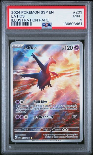 Latios 203/191 Surging Sparks PSA 9 136603461