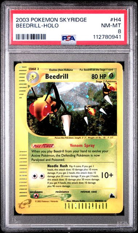 Beedrill - Holo H4/H32 Skyridge PSA 8 112780941