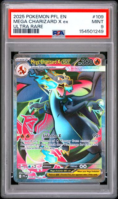 Mega Charizard X ex 109/094 Phantasmal Flames PSA 9 154501249